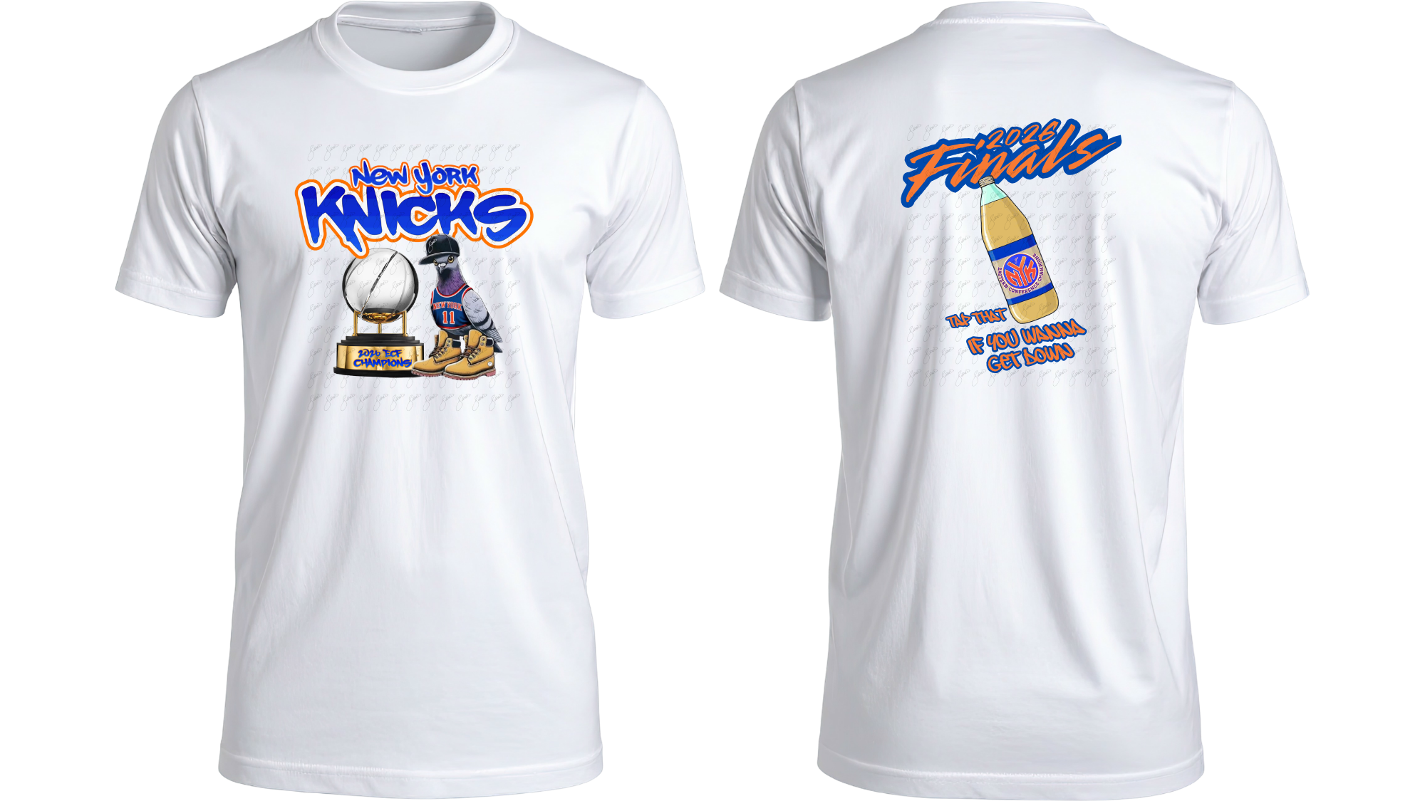 NY Knicks NBA Finals Pigeon Tee