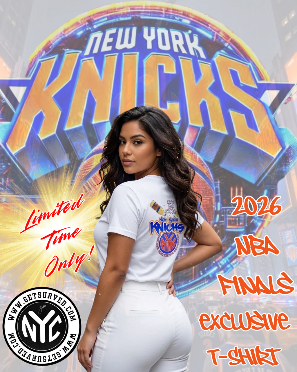 NY Knicks NBA Finals 40 oz Tee