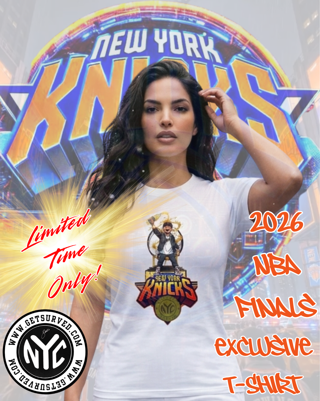 NY Knicks NBA Finals 40 oz Tee