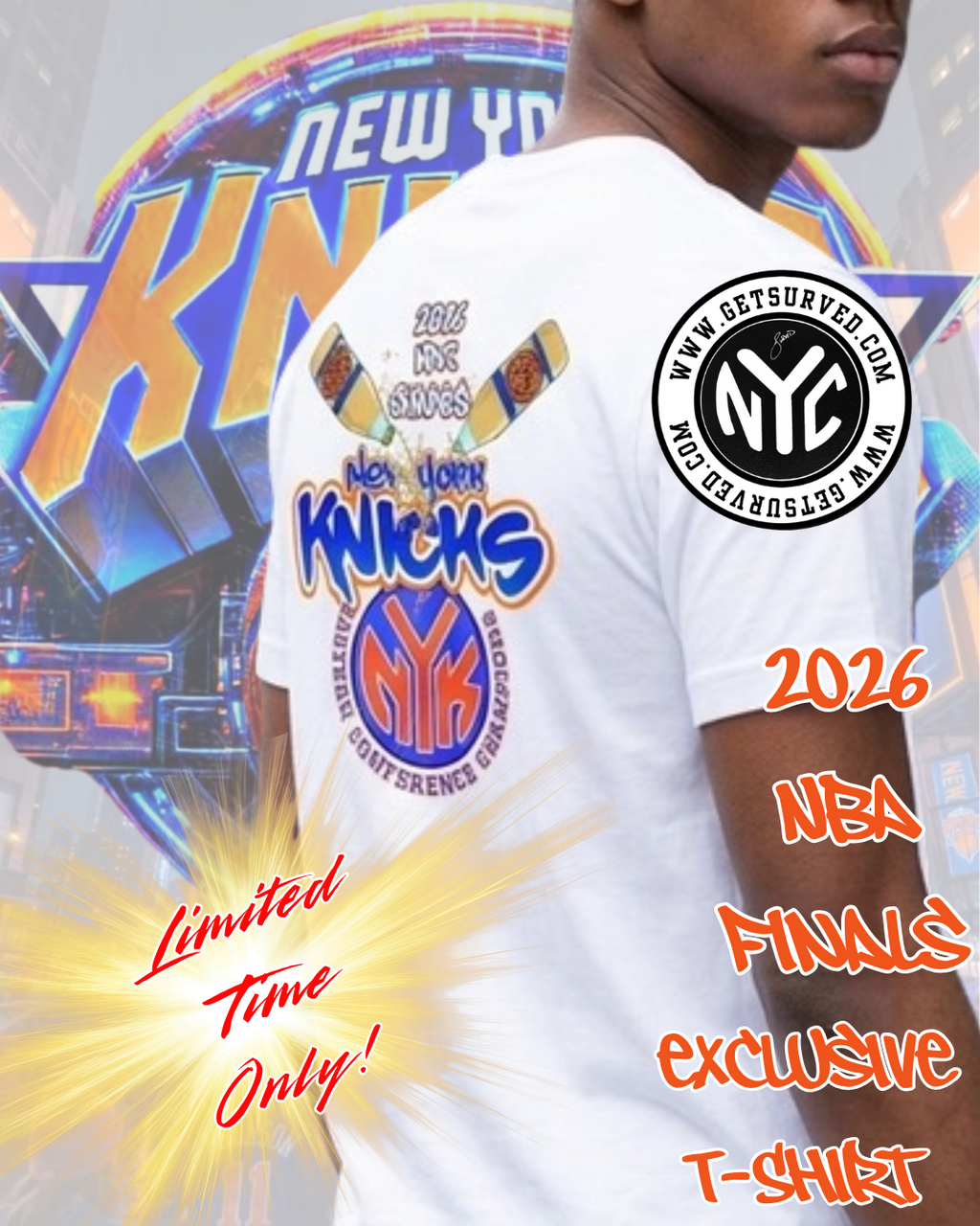 NY Knicks NBA Finals 40 oz Tee