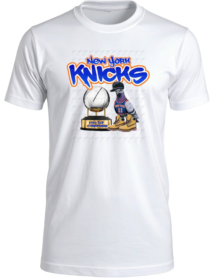 NY Knicks NBA Finals Pigeon Tee